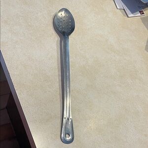 Winco Stainless Steel Long Handle Slotted Spoon